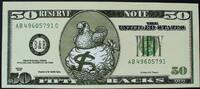 USA 50 Backs Werbe- oder Scherzbanknote -