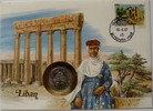 Libanon 1 Livre S.32.1 / N / Libanonzeder - Wertangabe im Lorbeerkranz -
