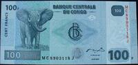 Kongo Demokr. Rep. 100 Francs P.98 a -
