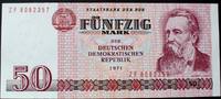 DDR 50 Mark DDR-22 d / Serie ZF / seltene Ersatznote ! -
