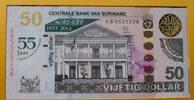 Surinam 50 Dollar P. 167 / Gedenkbanknote im Originalfolder Nr. 25238 -