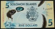 Solomon Islands 5 Dollars P. 38 / Serie A/I / Polymer -