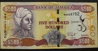 Jamaika 500 Dollars P. 91 / GBN / 50 Jahre Unabhängigkeit -