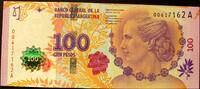 Argentinien 100 Pesos P. 358 a / Serie A / GBN / 60. Todestag von Eva Peron -