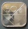 Aruba 50 Cent S.4 / E, N galv. / Staatswappen - Wertangabe als geometrisches Muster -
