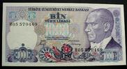 Türkei 1.000 Lira L.1970(1986) P. 196 kfr 27.56 元  ＋  50.10 元 运费