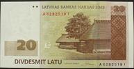 Lettland 20 Latu P. 55 b / Serie A - I -