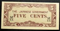 Malaya - Jap. Besetzung 5 Cents P. M 2b -