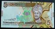 Turkmenistan 5 Manat P. 30 / Serie AC -