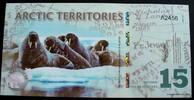 Arctic Territories 15 Polar Dollars 2011 Polymer kfr 100.41 元  ＋  83.67 元 运费