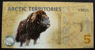 Arctic Territories 5 Polar Dollars 2012 Polymer kfr 54.39 元  ＋  83.67 元 运费
