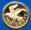 Barbados 10 Cents S.4 / K-N / Staatswappen - Bonaparte-Möwe -