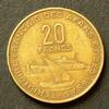 Französisches Gebiet der Afar und Issa 20 Francs S.14 / Al-N-Bro / Marianne - Arabische Dhau vor Passagierschiff -