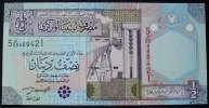 Libyen 1/2 Dinar P. 63 / Sign.4 -