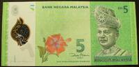 Malaysia 5 Ringgit P. 52 / Polymer -