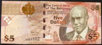 Bahamas 5 Dollars P. 72 -