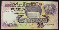Seychelles 25 Rupees P. 33 / niedrige Seriennummer: A000391 -