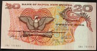 Papua-Neuguinea 20 Kina P. 10 a / Sign.3 / Serie SBU 705983 -