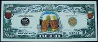 USA 1 Mio. Dollars Werbe- oder Scherzbanknote, Beer -