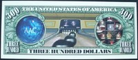 USA 300 Dollars Werbe- oder Scherzbanknote, The Perfect Game -