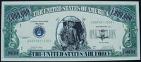 USA 1 Mio. Dollars Gedenkbanknote, The US Air Force -