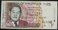 Mauritius 25 Rupees 1998 P. 42 kfr 41.75 元 含增值税 ＋  83.51 元 运费
