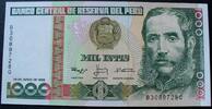 Peru 1.000 Intis 28.6.1988 P. 136 b kfr 12.53 元  ＋  50.10 元 运费