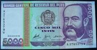 Peru 5.000 Intis 28.6.1988 P. 137 kfr 11.69 元  ＋  50.10 元 运费