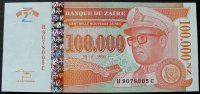 Zaire 100.000 Nouveaux Zaires P. 76 / G&D -