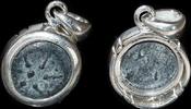 ISRAEL MUSEUM GIFT SHOP, Stunning Widow's Mite Coin. mounted in a handmade sterling silver pendant -