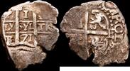 Potosí 1 Real 1665-1700 Carlos II -
