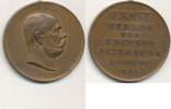 Deutsches Reich. Sachsen-Altenburg Medaille Ernst Herzog von Sachsen Altenburg, -