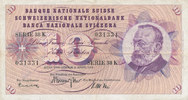 Schweiz 10 Franken 2.4.1964 P45i gebraucht III-, 66.72 元 含税 ＋  75.16 元 运费