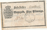 Altdeutsche Staaten, Sachsen Ernestiner, 4 Pfennige Heersdorf Wegegeld, -