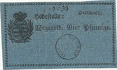 Altdeutsche Staaten, Sachsen Ernestiner, 4 Pfennige Heersdorf Wegegeld, -