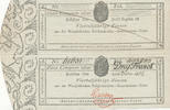 Altdeutschland,Westphalen Königreich, 3 Francs Zinskupon, -