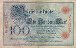 Deutsches Reich,Kaiserreich, 100 Mark Serie:C, Unterdruckbuchstabe:N, -
