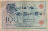 Deutsches Reich,Kaiserreich, 100 Mark Serie:C, Unterdruckbuchstabe: V, -