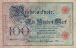 Deutsches Reich,Kaiserreich, 100 Mark Serie:B, Unterdruckbuchstabe: Y, -