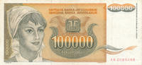 Jugoslawien 100000 Dinar -