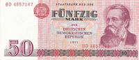 Deutschland,DDR, 50 Mark Ro.360a,Erste Auflage, Typensatz,Serie:BD, -