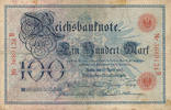 Deutsches Reich,Kaiserreich, 100 Mark Ro.20 Serie:B,Udr.Bst.A, -