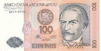 Peru 100 Intis 1987 Kassenfrisch I, 8.28 元 含税 ＋  75.30 元 运费