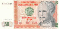 Peru 50 Intis 1987 Kassenfrisch I, 8.28 元 含税 ＋  75.30 元 运费