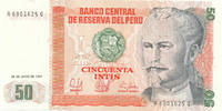 Peru 50 Intis 1987 Kassenfrisch I, 8.28 元 含税 ＋  75.30 元 运费