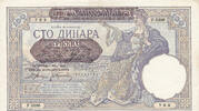 Drittes Reich, Serbien II.Wk. 100 Dinara Ro.601,ZWK-59, -