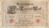 Deutsches Reich, Kaiserreich, 1000 Mark Ro.21, DEU-19, Serie: C, Udr. Bst. B, -