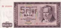 Deutschland,DDR, 5 Mark 1964 Ro.354a Serie: EJ, gebraucht III-, Ecke ger... 41.75 元 含税 ＋  75.30 元 运费