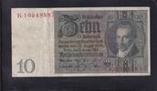Weimarer Republik, Reichsbank, 10 Reichsmark 1929 Ro.173a,DEU-183a, Frie... 33.28 元 含税 ＋  75.07 元 运费