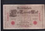Kaiserreich, Deutsche Reichsbank, 1000 Mark Ro. 18, DEU-14, Serie: B, Udr. Bst. A, niedrige KN, -